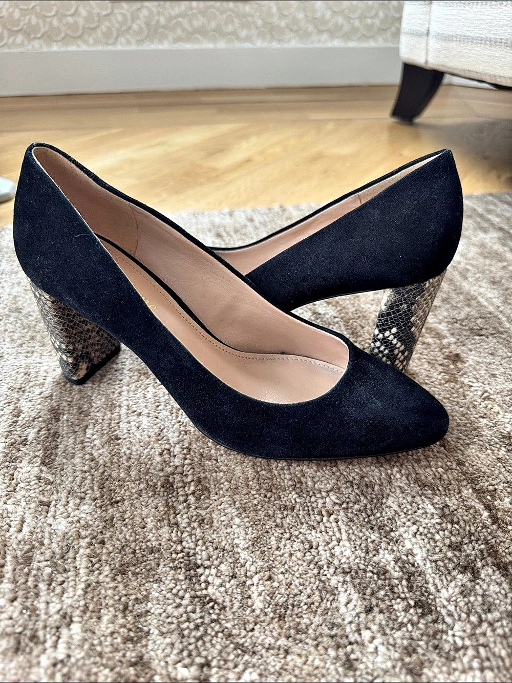 Black Animal Print Heels